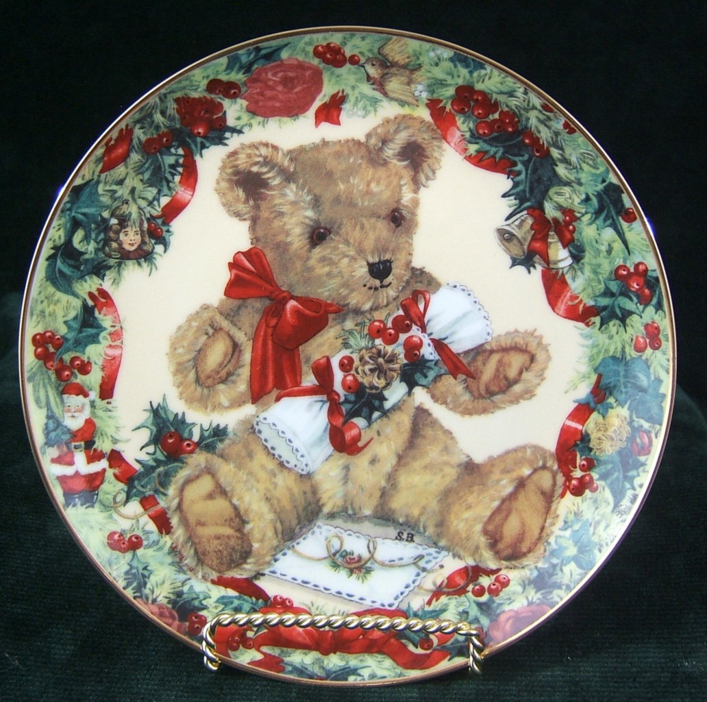 franklin mint teddy bear plates value