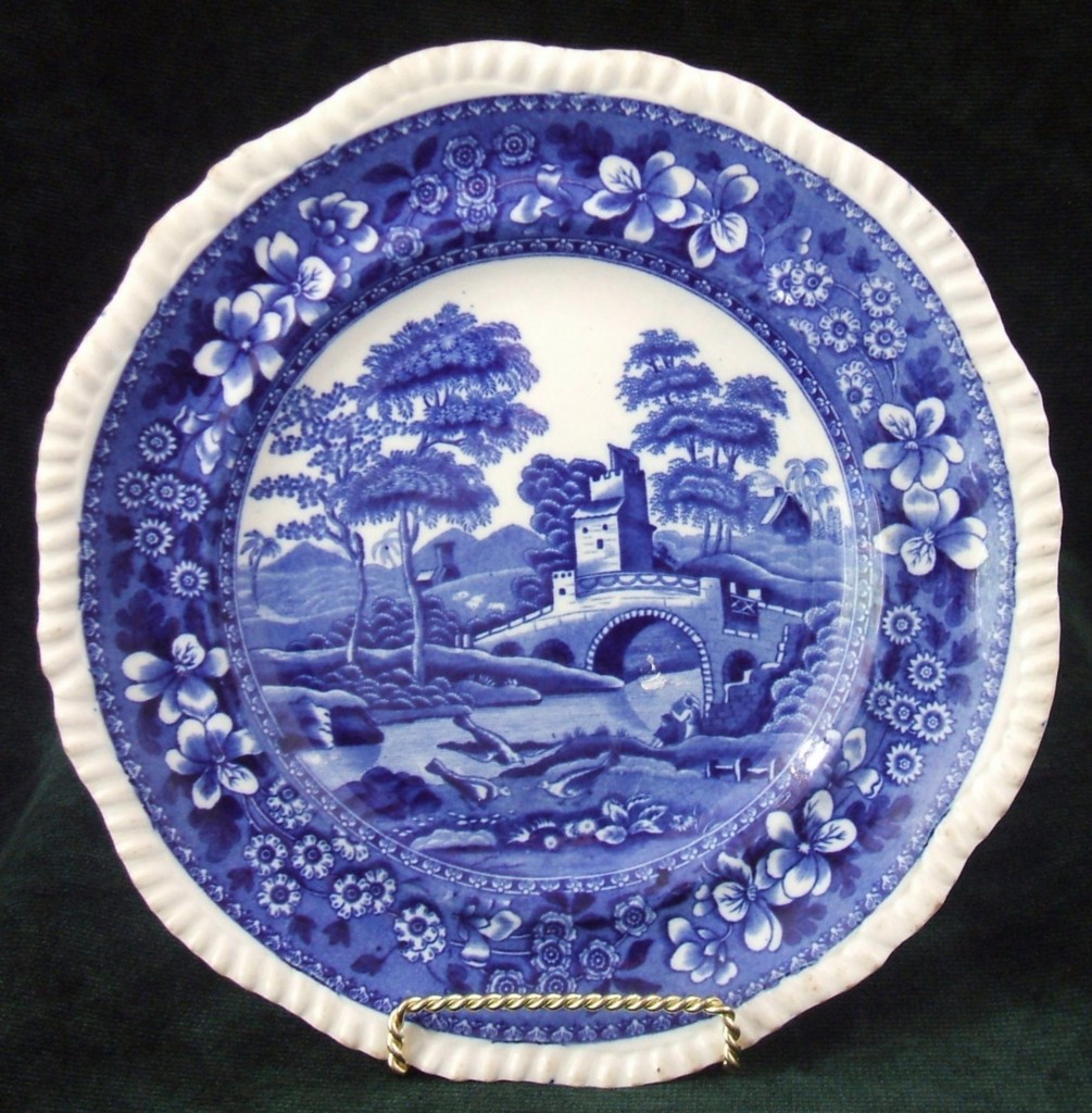 ANTIQUE COPELAND SPODE BLUE & WHITE TRANSFER PLATE ENGLAND eBay