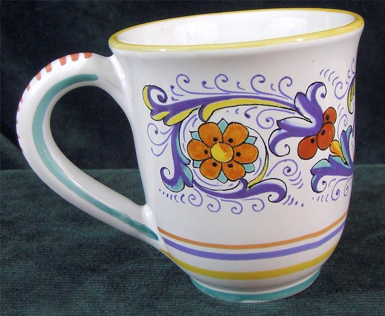 LARGE SUR LA TABLE YELLOW COFFEE MUG Made in Italy eBay