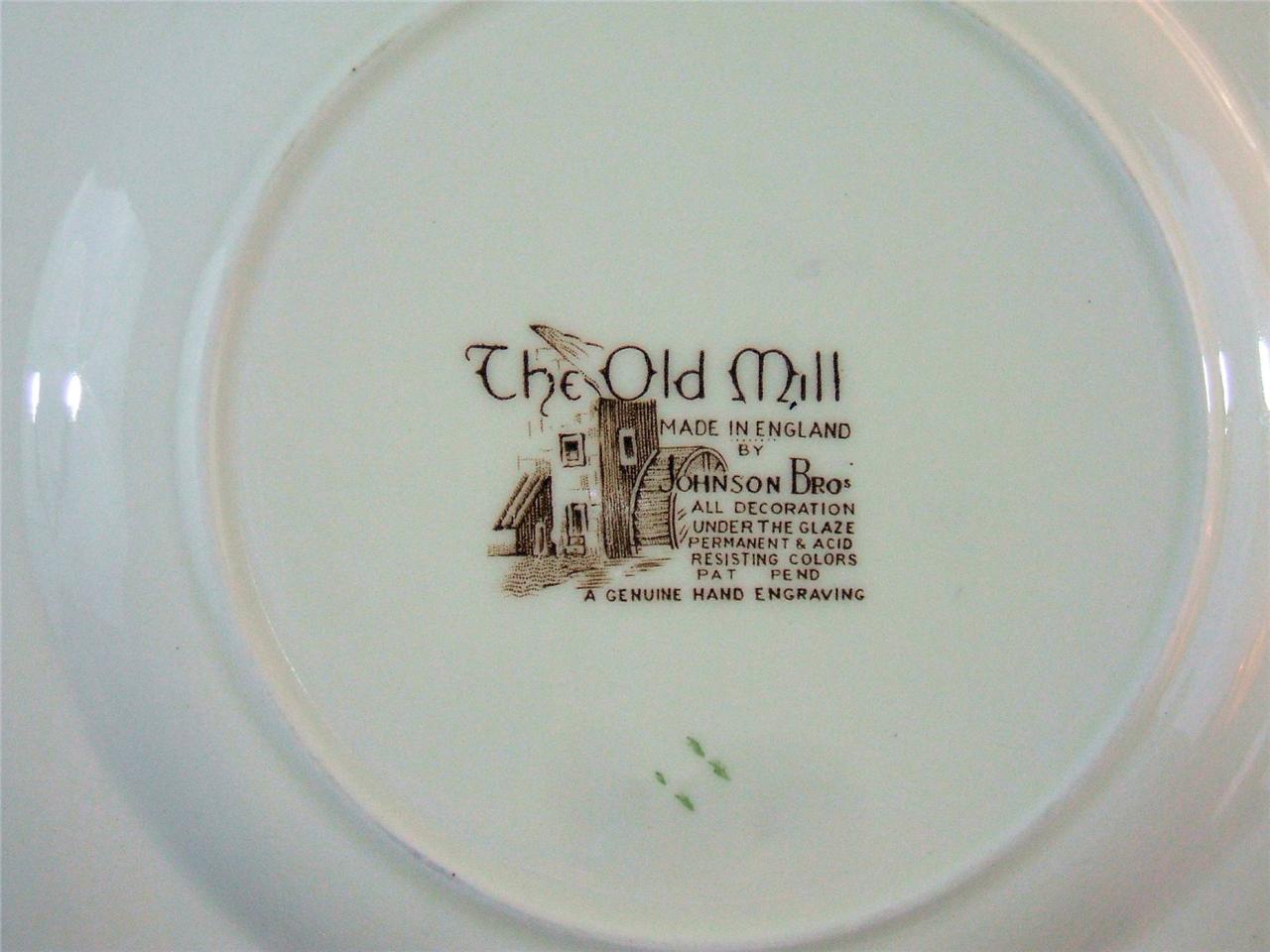 JOHNSON BROS. THE OLD MILL DINNER PLATE Made in England eBay