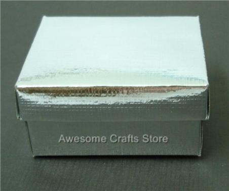 Silver Box & Lid Favour Box