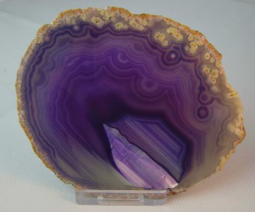 AGATE SLICE HAND PICKED 1ST QUALITY FREE STAND GIFT NEW