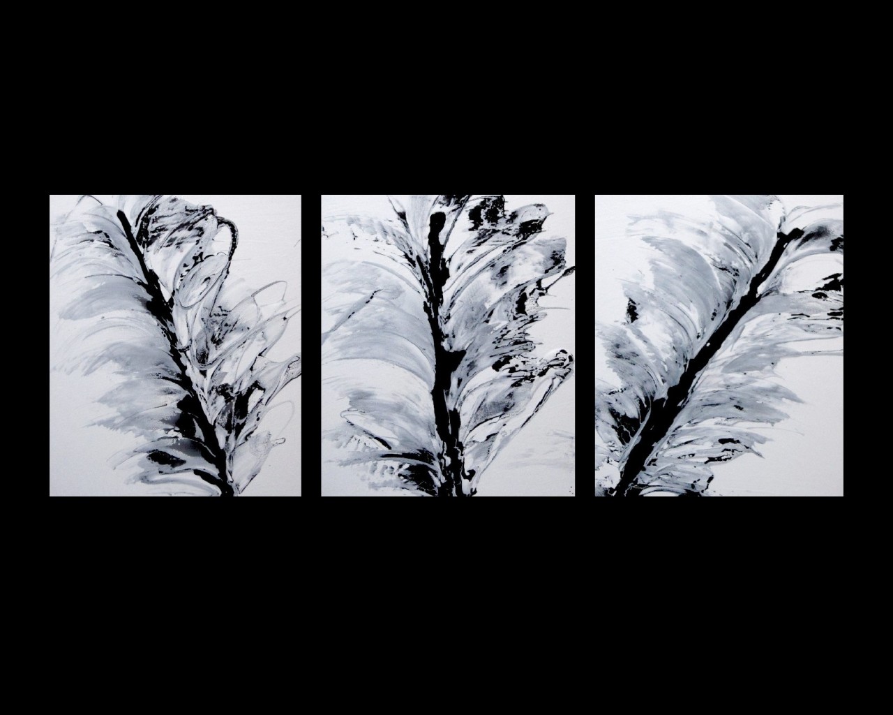 ABSTRACT CANVAS PAINTING Black And White Modern Wall Art Artwork ABSTRACT CANVAS PAINTING Black And White Modern Wall Art Artwork