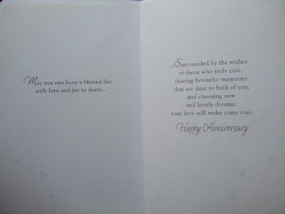 50th Wedding Anniversary Card on 1st 25th 30th 40th 50th 60th Wedding Anniversary Card Ebay