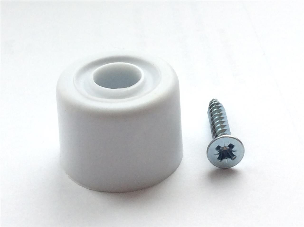 WHITE RUBBER DOOR STOP STOPPER DOOR JAM SKIRTING FLOOR WEDGE WITH SCREW 28mm eBay