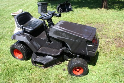 SEARS CRAFTSMAN 14HP OHV RIDING LAWN MOWER WITH ATTACHMENTS FOR RESTORE