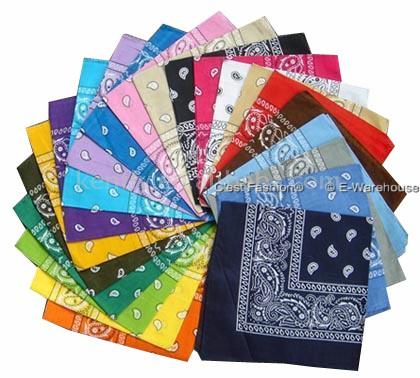 Coloured Bandanas