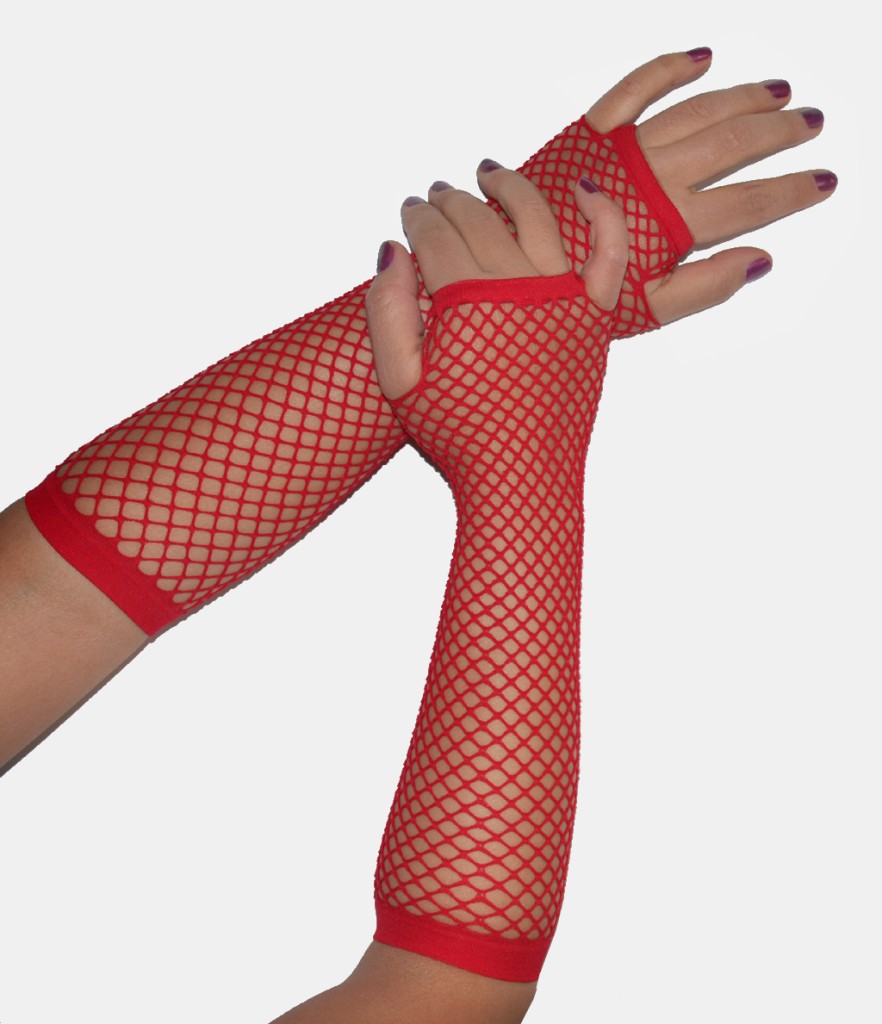 Punk Goth 80'S 80s 70s Disco Dance Costume Party Lace Fingerless