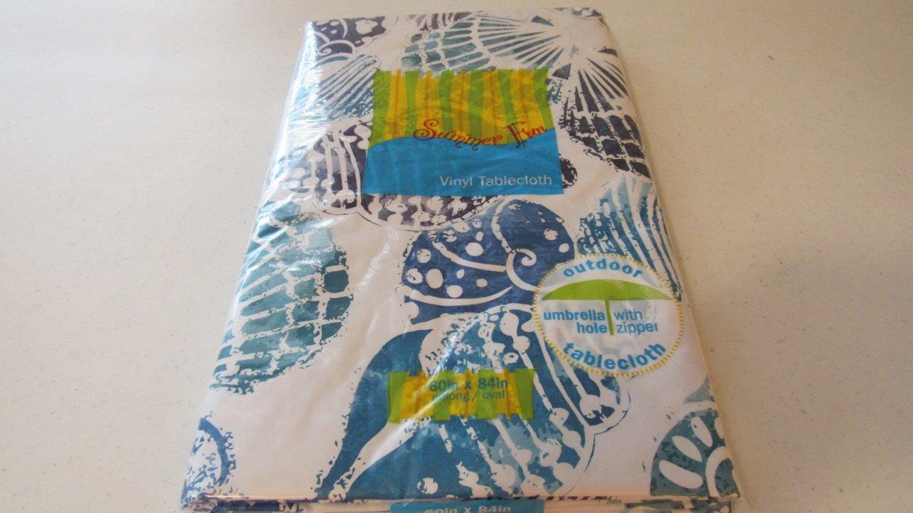 Summer Outdoor Vinyl Umbrella Tablecloths W Zipper 6 Styles 3 Sizes Summer Outdoor Vinyl Umbrella Tablecloths W Zipper 6