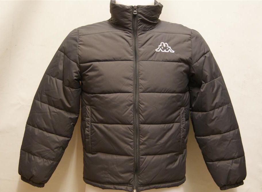 Boys Junior Kappa Grey Warm Quilted Winter Jacket Padded Coat RRP £30