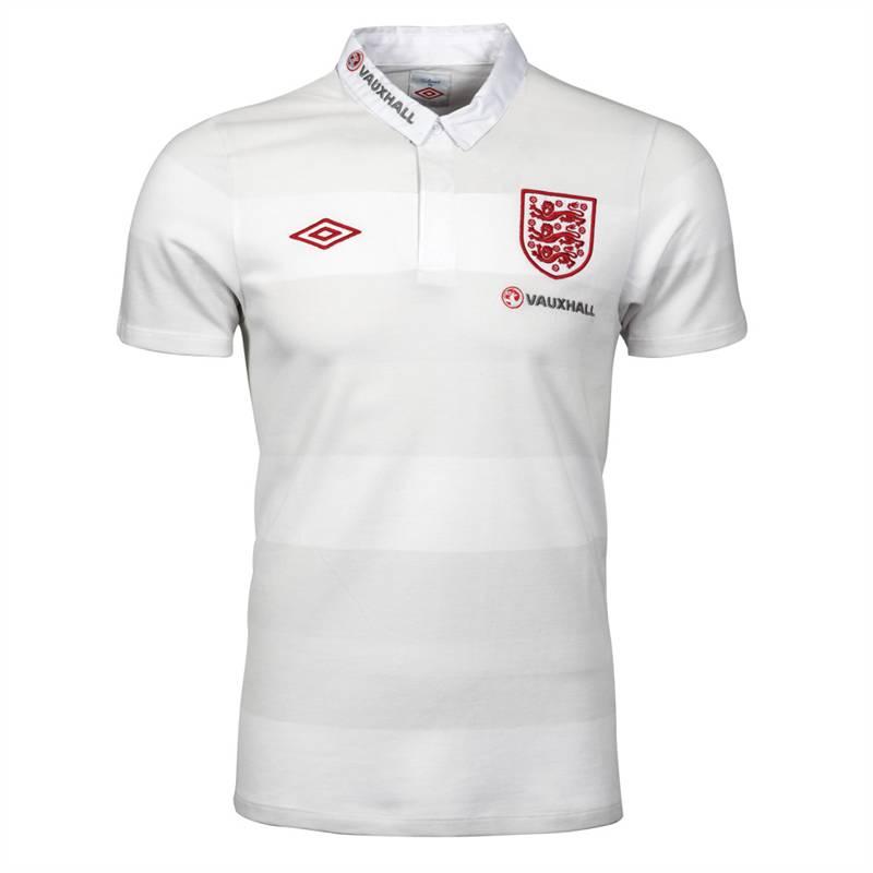 201213 Vauxhall England Umbro Media Polo Shirt X XL ( WhiteSilver