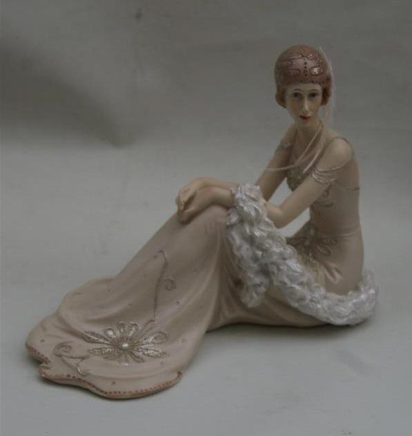 Art Deco Roaring 1920s & Charleston Lady Figurines By Leonardo