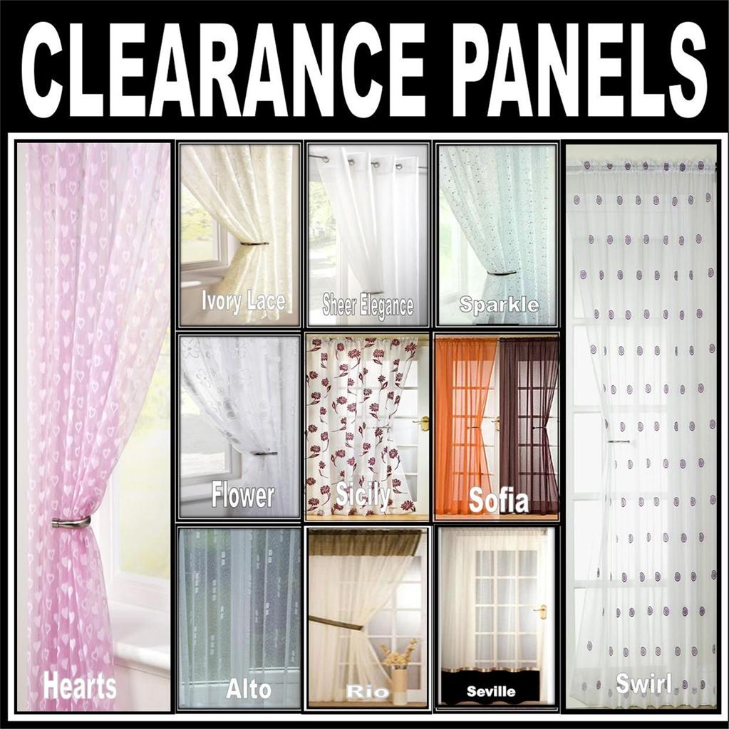 Clearance Sale Net Lace Voile Curtain Panels Eyelet