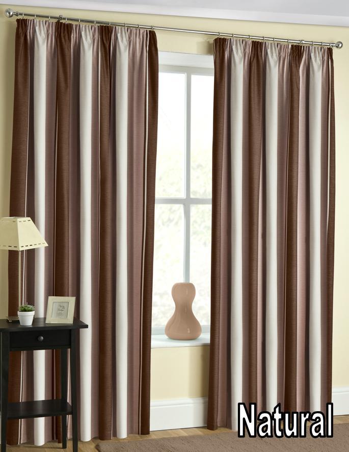 Twilight Thermal Backed Curtains Tape Top Three Tone