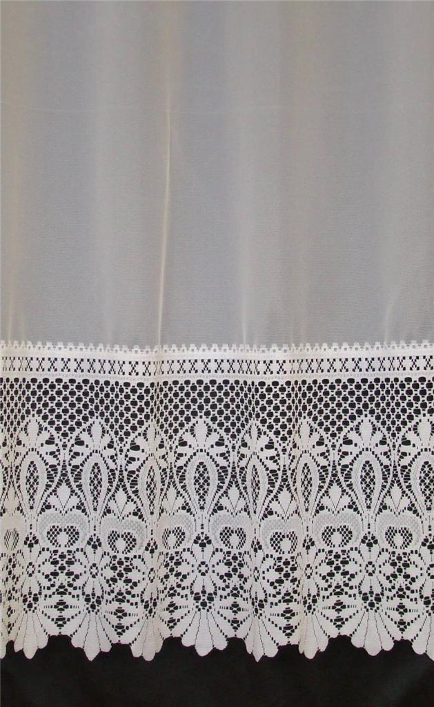 PLAIN VOILE NET CURTAINS SLOT TOP Choice of Designs & Special Drop Sizes