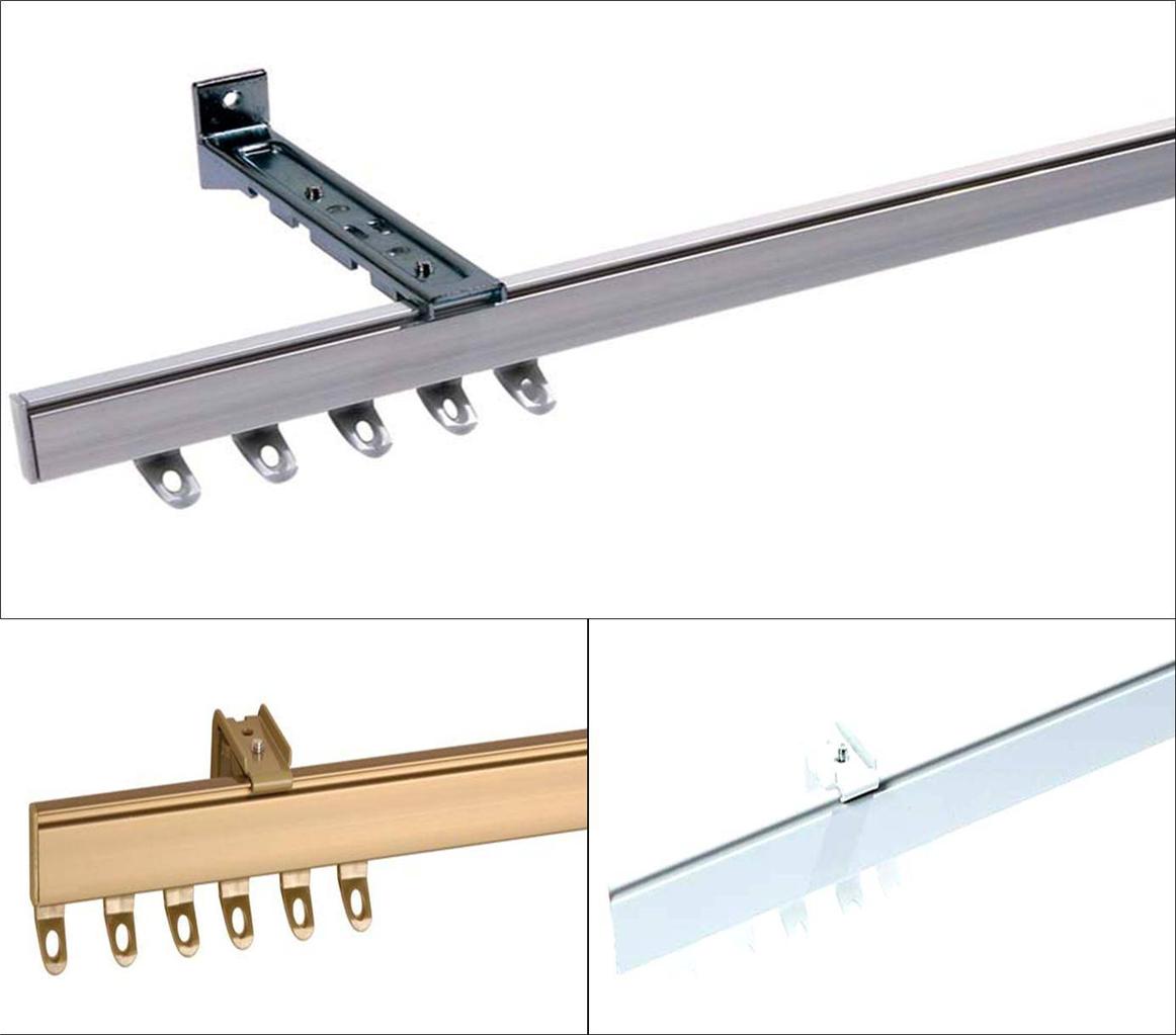 FINELINE BENDABLE METAL CURTAIN RAIL TRACK Fit Bay Windows Many