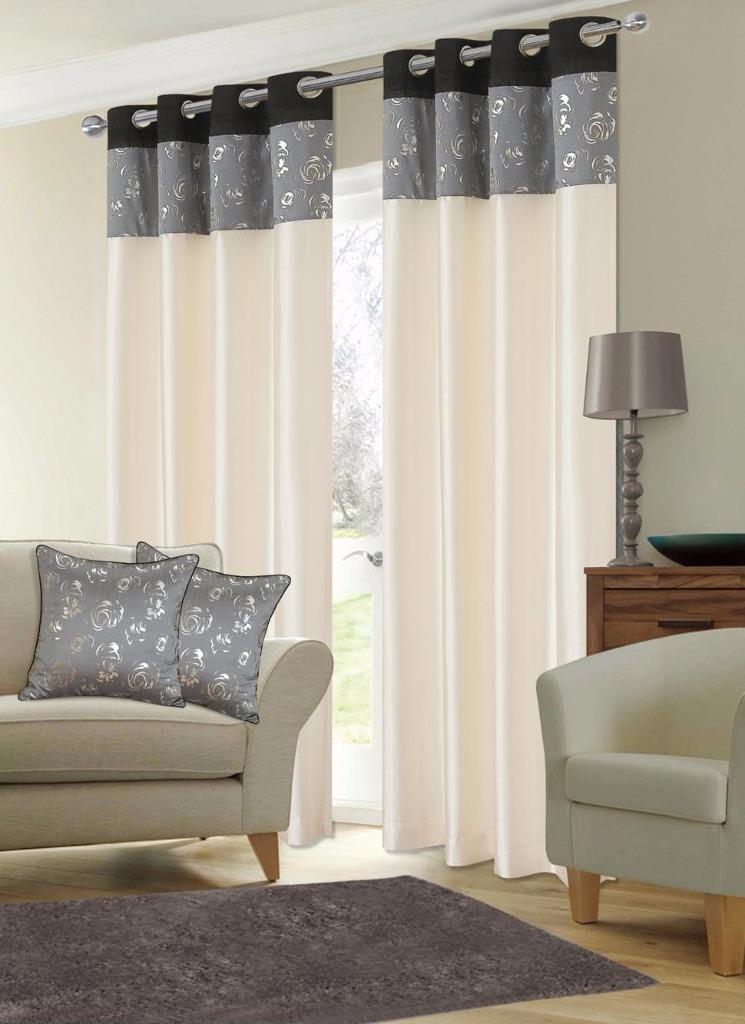 Geneva Faux Silk Ring Top Eyelet Curtains Amp Voile Panels