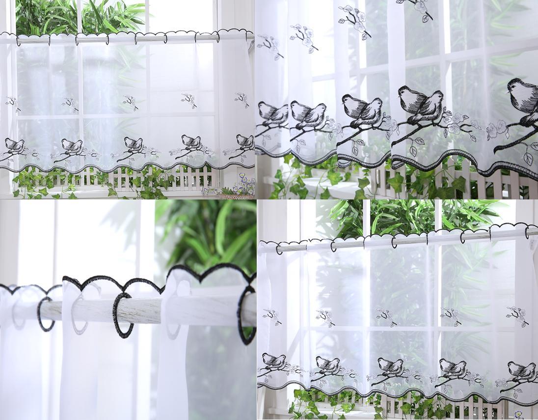 Kitchen Voile Cafe Net Curtain Panel 25 NEW Designs 12" 18" 24