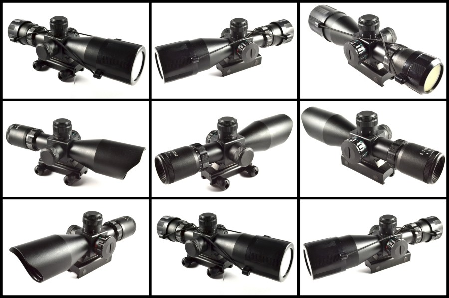2.510x40 Tactical Rifle Scope .223 Bullet Drop Compensator Dual