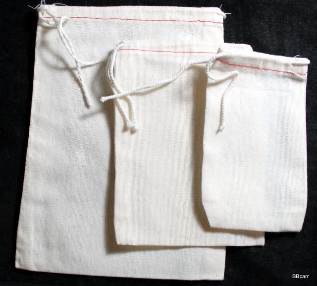 12 X 20 COTTON DRAWSTRING DUST COVER STORAGE BAGS