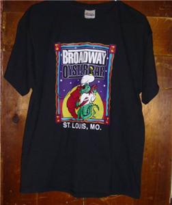 Broadway Oyster Bar St. Louis, MO. Cajun, Crawfish, Gator t- shirt LARGE | eBay