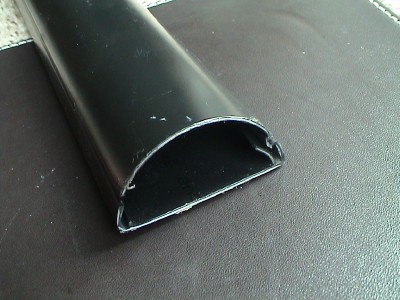 TV cable tidy trunking - wall mounted. Black - 750mm (2 x ...