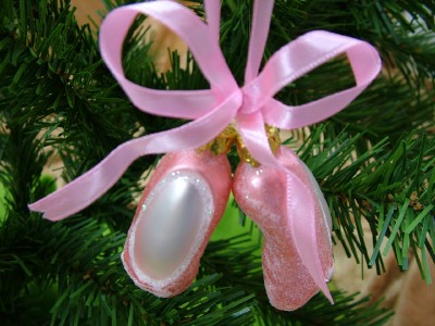 Ivory Dance Shoes on Ballerina Glass Ballet Slipper Shoes Dance Christmas Ebay