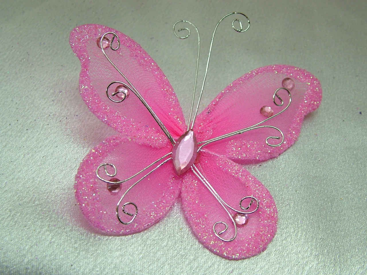 Wedding Table Decorations Hot Pink Butterflies 3 Inch