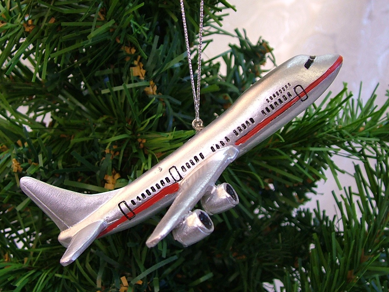 Airplane Christmas Ornaments 