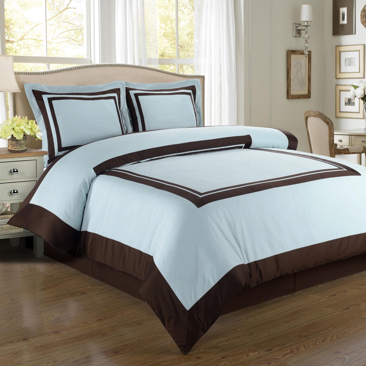 Hotel Egyptian Cotton Duvet Cover Set 4 Colors and 2 Sizes Available