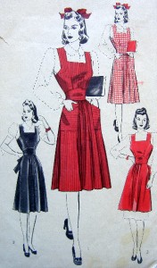 MCCALL'S 7904 PINAFORE OR DRESS PATTERN 1949 (07/27/2007)