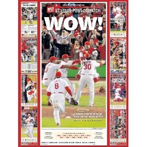 St. Louis Post Dispatch WOW! Cardinals World Series 550 Piece jigsaw Puzzle NEW | eBay