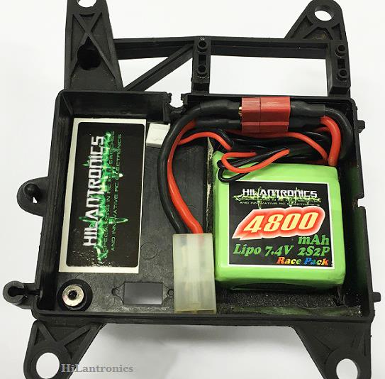 1/5 Baja Lipo Battery RX Race Pack 7.4v 4800mAh by Hillantronics