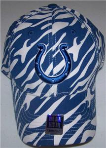 Indianapolis Colts NFL Zebra Referee Flexfit Cap NEW