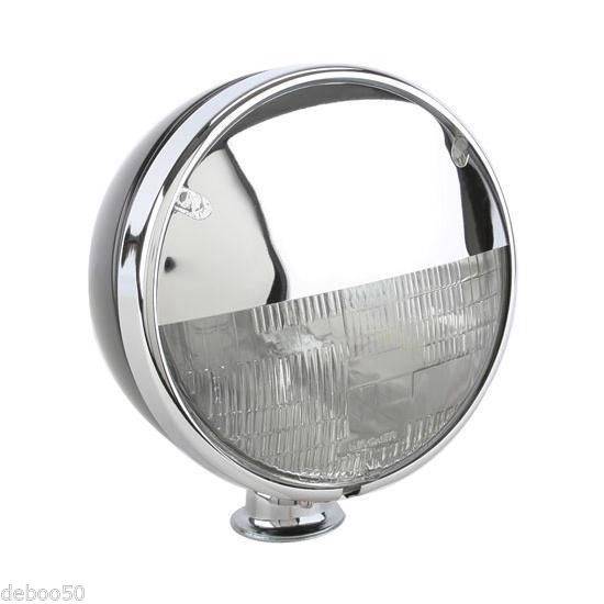 7" Round Half Moon Headlight Shields...Fits Most Round Headlight Cars