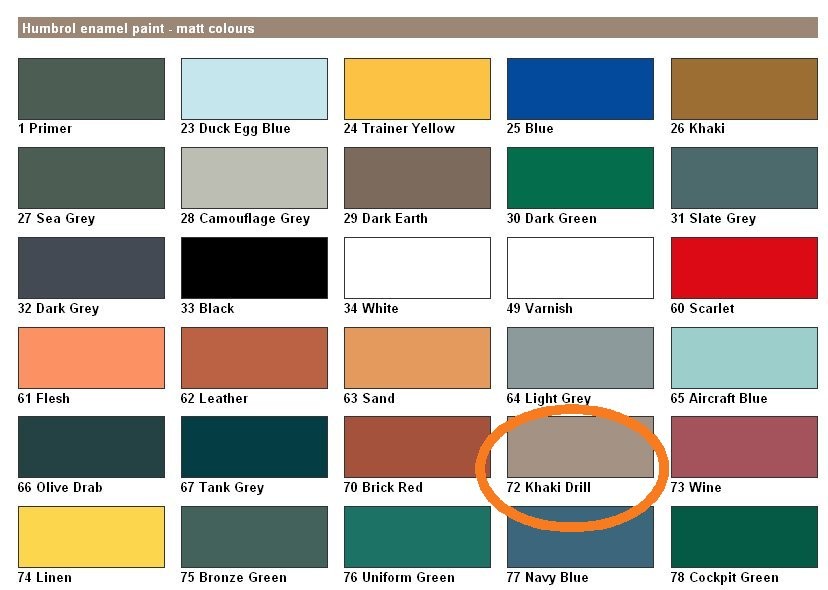 Humbrol Enamel Paint Tinlets in a Choice of Colours 64 to 98 Gloss Matt