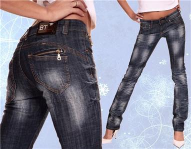 NEW  BT  DESIGNER JEANS SZ8 W 26 UNIQUE STYLES SEXYFIT