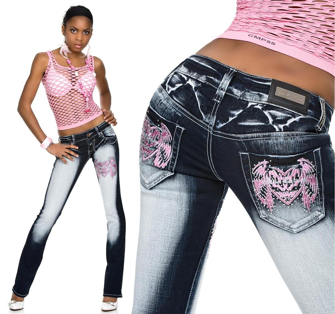SEXY DESIGNER JEANS SZ 8 W26  PERFECT FIT UNIQUE LOOK