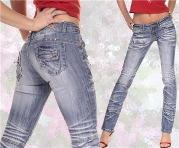 SO SO SEXY BT SKINNY JEANS SZ8 W26 CREASED  DESIGN
