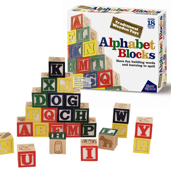 early learning centre wooden alphabet blocks
