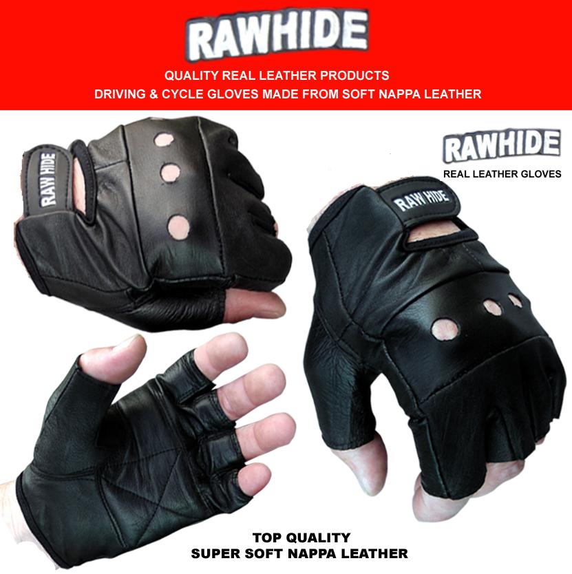 leather cycling gloves fingerless