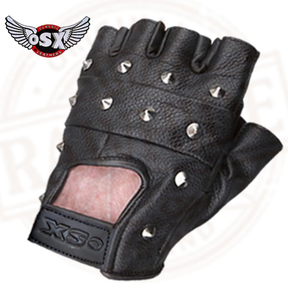 leather cycling gloves fingerless