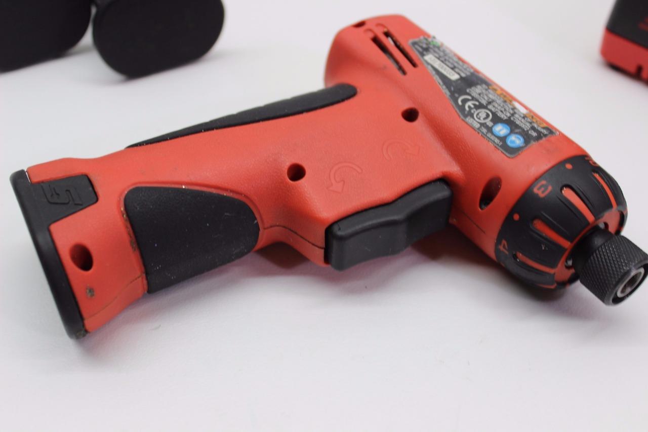 SnapOn CTS561CLO 1/4in Cordless Screwdriver w/ 3 Batteries and Charger