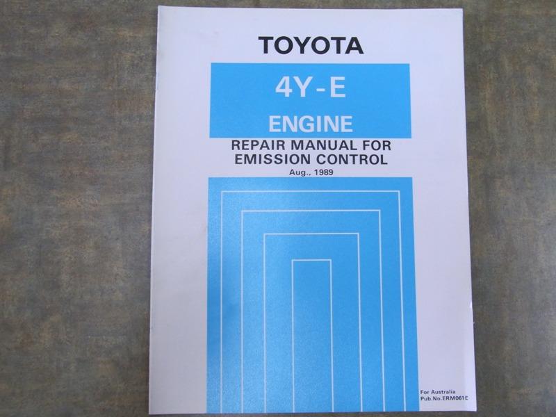 Toyota 4Y E Engine Repair Manual FOR Emission Control eBay