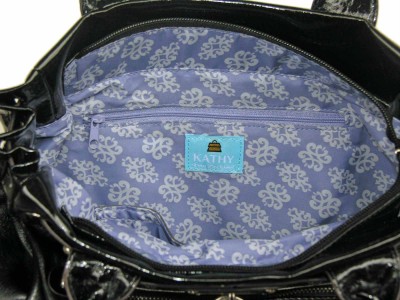 Kathy  Zeeland Travel Bags on Kathy Van Zeeland Goldie Locks Black Shopper Bag Purse   Ebay