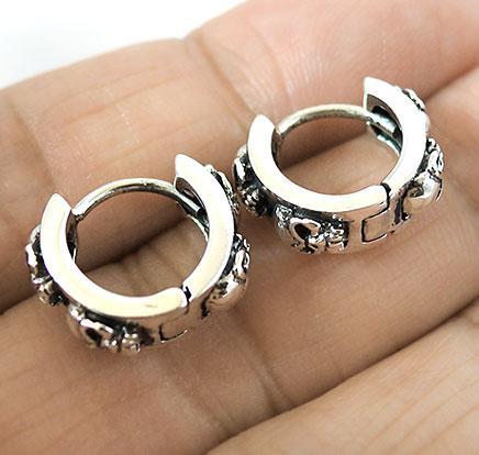 Mens biker earrings clearance