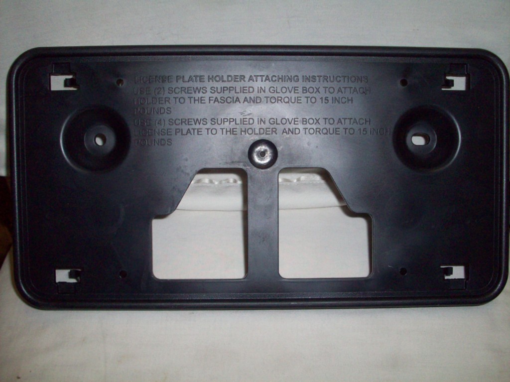 2007 2008 2009 FORD MUSTANG CALIFORNIA SPECIAL FRONT LICENSE PLATE BRACKET