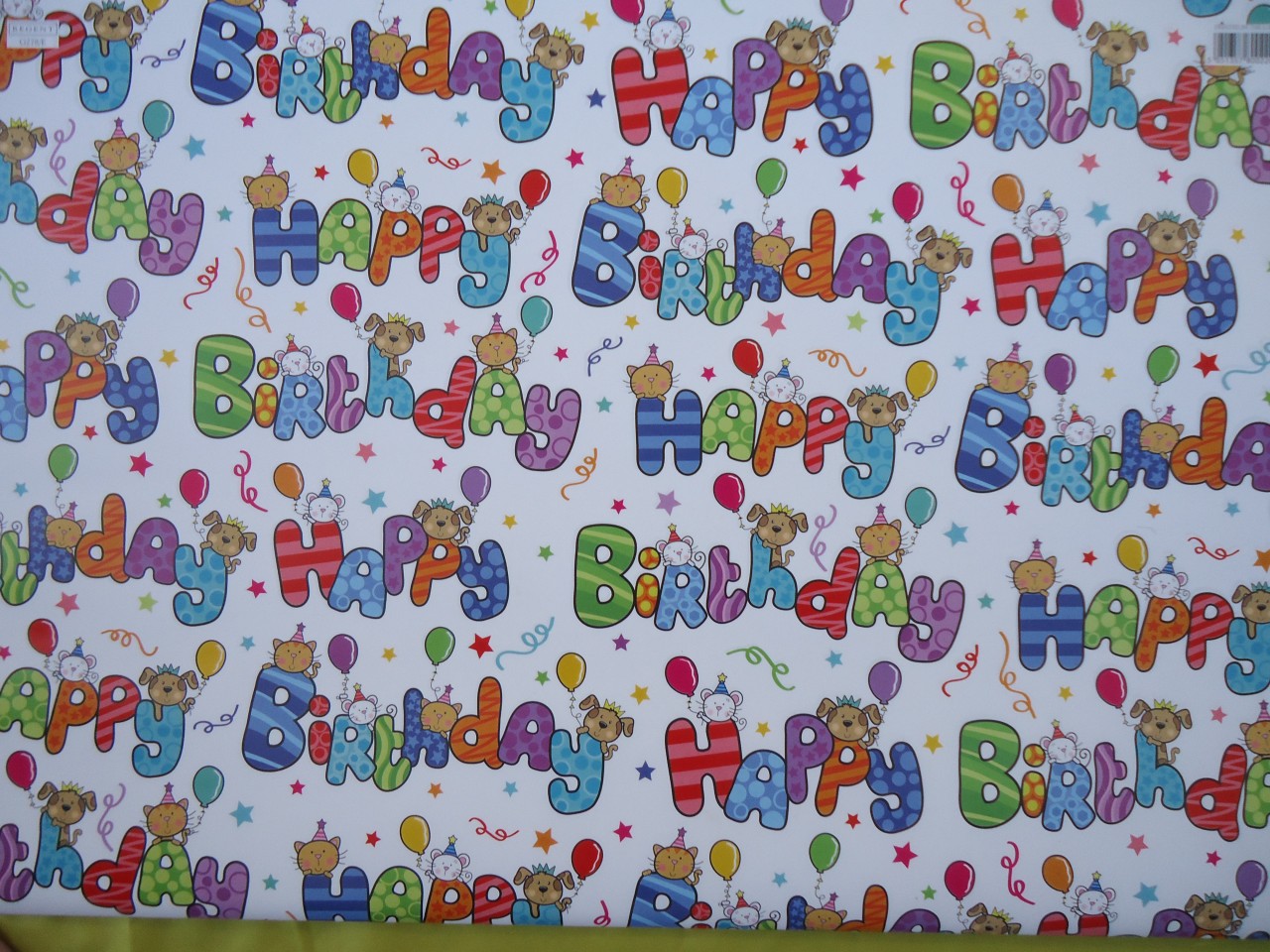 BOYS &amp; GIRLS GIFT WRAPPING PAPER - 2 SHEETS - CHILDRENS BABY KIDS ...