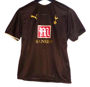 brown tottenham shirt