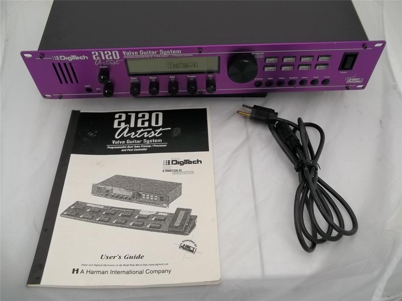 DIGITECH 2120 ARTIST GUITAR TUBE PREAMP EFFECTS RACK PROCESSOR